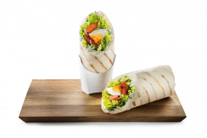 Caesar’s Wrap mit Joghurt-Rahm-Aufstrich