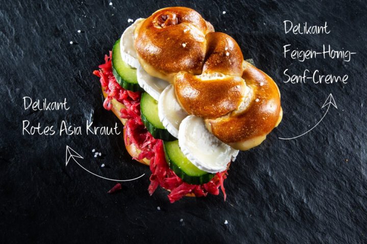Gourmet Pretzel Twist with Asian Slaw