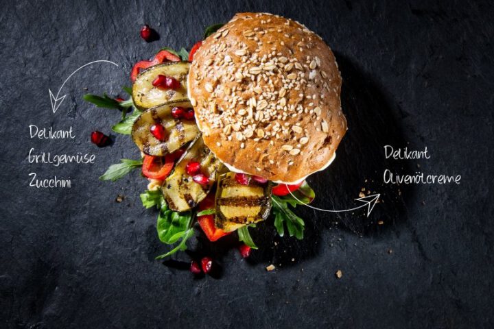 Fladen-Bowl mit Hummus & Gegrilltem Gemüse