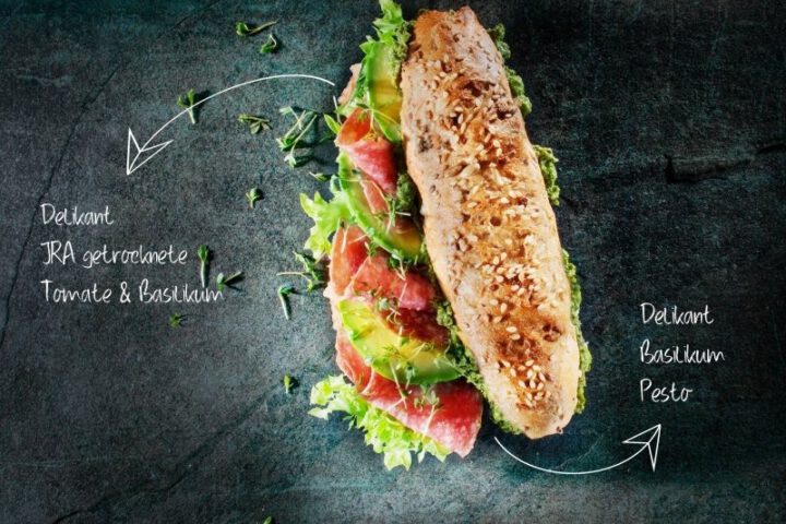 Italienischer Frischekick mit Basilikum Pesto